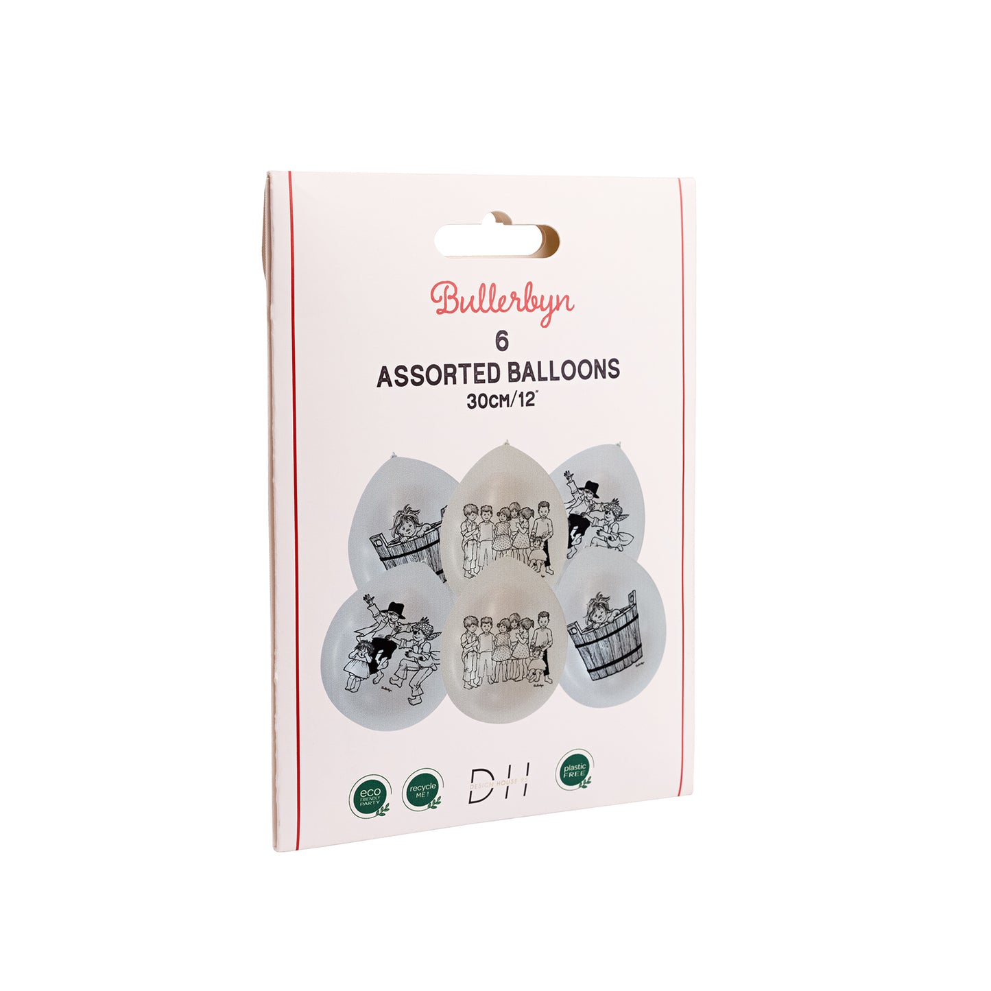 202701 Ballonger 30cm, 6st, Bullerbyn