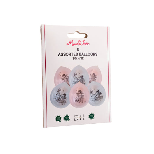 202707 Ballonger 30cm, 6st, Madicken