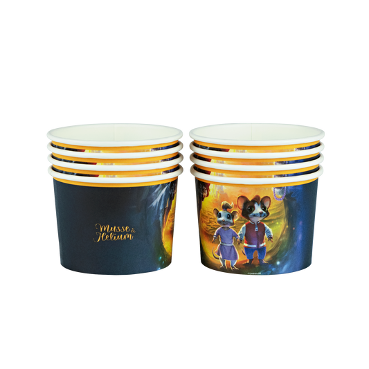 202793 Glassbägare, 8st, Äventyr, Musse & Helium