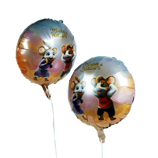 Folieballong, 45cm, Musse & Helium