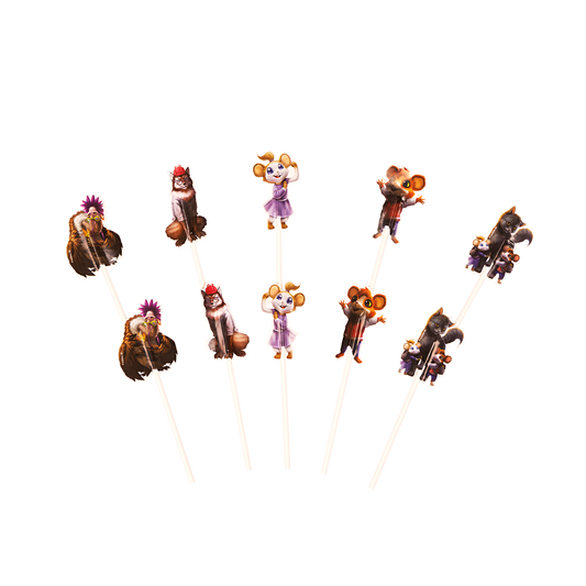 203273 Cake toppers, 10st, Musse & Helium