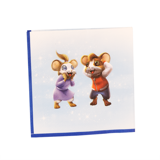 203356 Servetter 33x33cm, 16st, Kalas, Musse & Helium