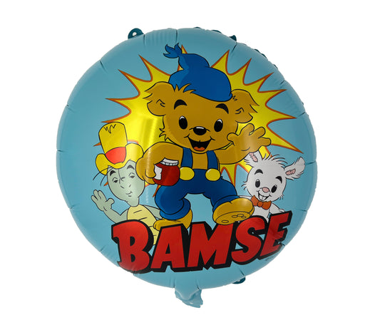 203662 Folieballong, 35cm, Bamse blå