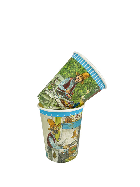 203694 Pappersmuggar 250ml, 8st, Pettson & Findus