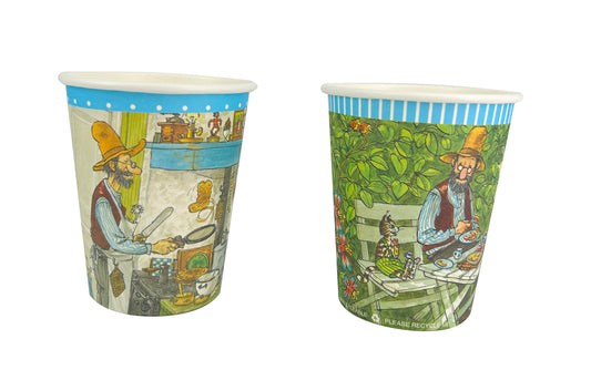 203694 Pappersmuggar 250ml, 8st, Pettson & Findus