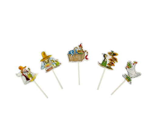 203702 Cake toppers, 10st, Pettson & Findus