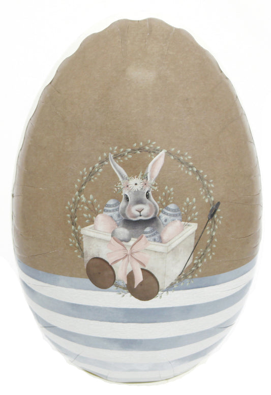 204060 Påskägg 15cm, Blårandig, Kanin