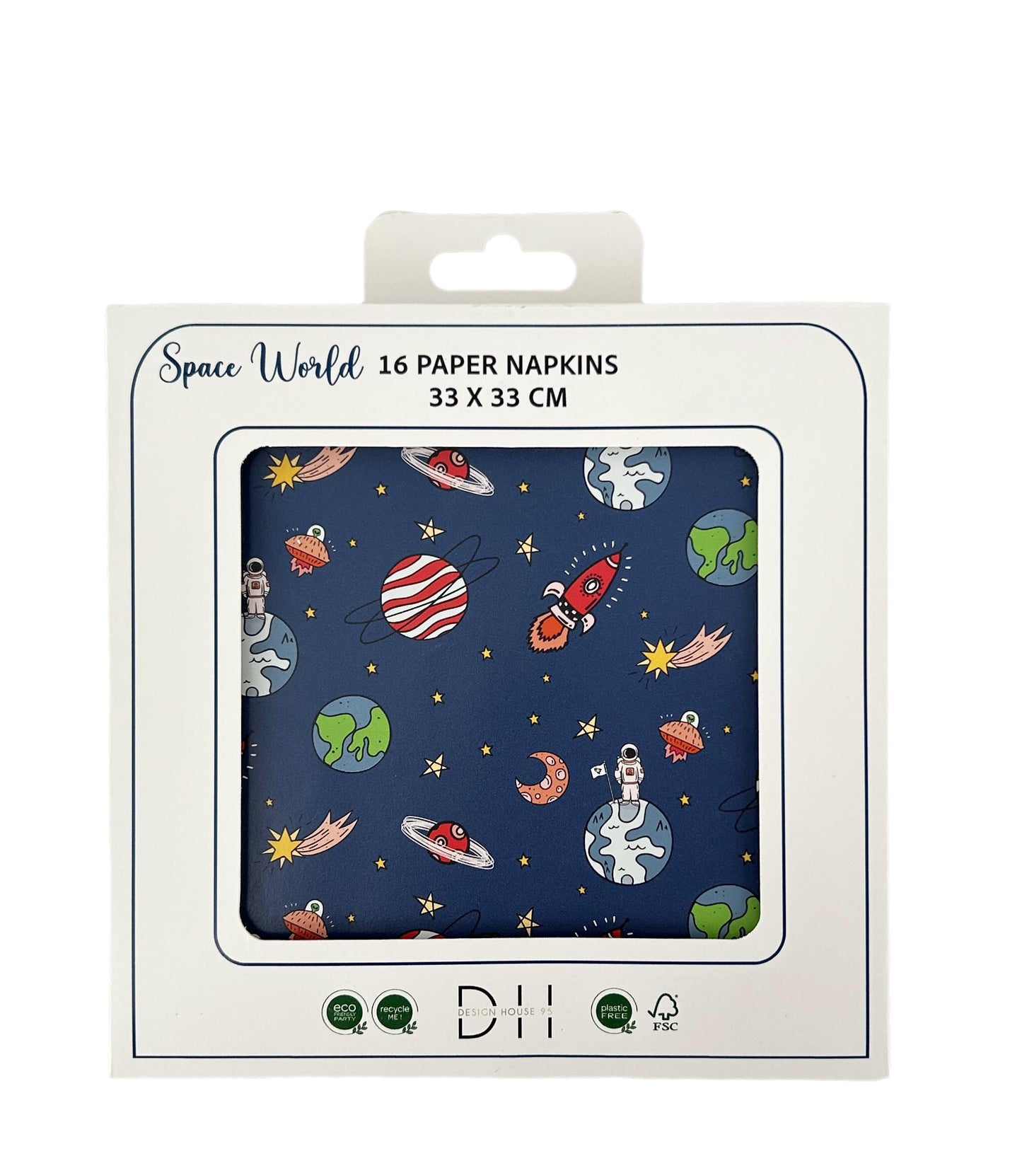 204276 Servett 33x33cm, 16st, 3-lager, Space World