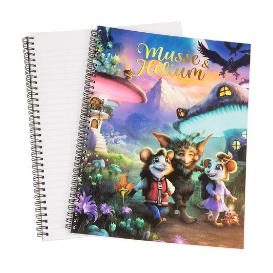 203302 Wire-o A4 linj, 70b/70g FSC, Molo, Musse & Helium