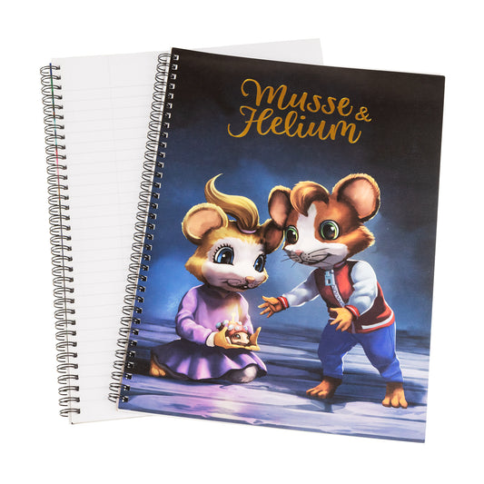 202806 Wire-o A4 linj, 70b/70g FSC, Musse & Helium