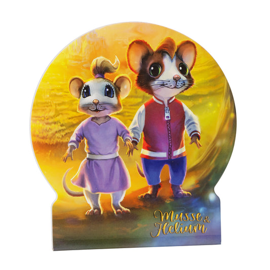 202813 Notebook Die-cut 60bl/70g FSC, Äventyr, Musse & Helium