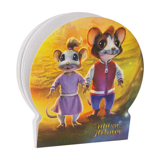 202813 Notebook Die-cut 60bl/70g FSC, Äventyr, Musse & Helium