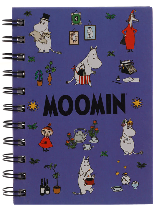 203636 Wire-o A6, 100bl FSC, Lila, Mumin