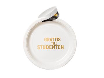 Paper plate, 8 pcs, Student