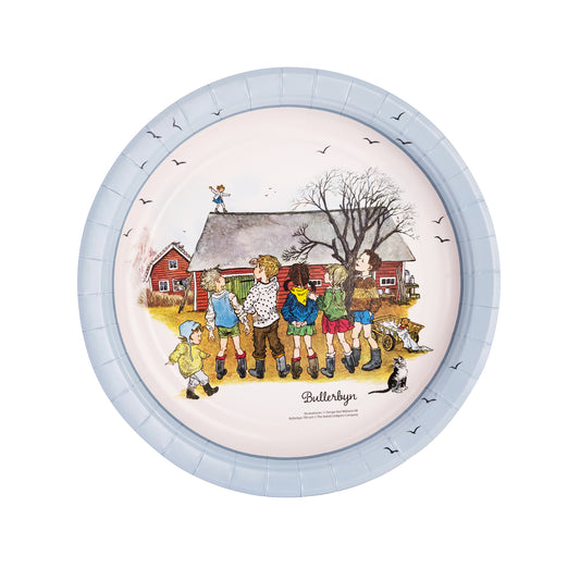 202696 Papperstallrik, 8st, Bullerbyn