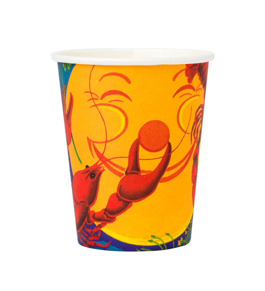 Pappersmuggar 250ml, 8st, Kräftdesign Muggar - Grossist - Designhouse95 - Engångsartiklar, Student, Jul, Nyår, Fest, Kalas