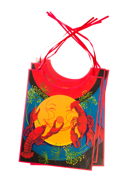 Paper apron with ribbon 28,5x36,5cm, 4pcs
287mm width and 307mm high - Engångsartiklar, Student, Jul, Nyår, Fest, Kalas