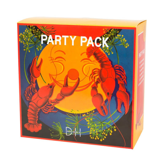 Party kit, lobster
6pcs x 23cm plate
6 x 250ml paper cup
6pcs apron
6pcs napkins
2 pcs streamer
1 pc banner
1 banner - "kräftskiva" - Engångsartiklar, Student, Jul, Nyår, Fest, Kalas