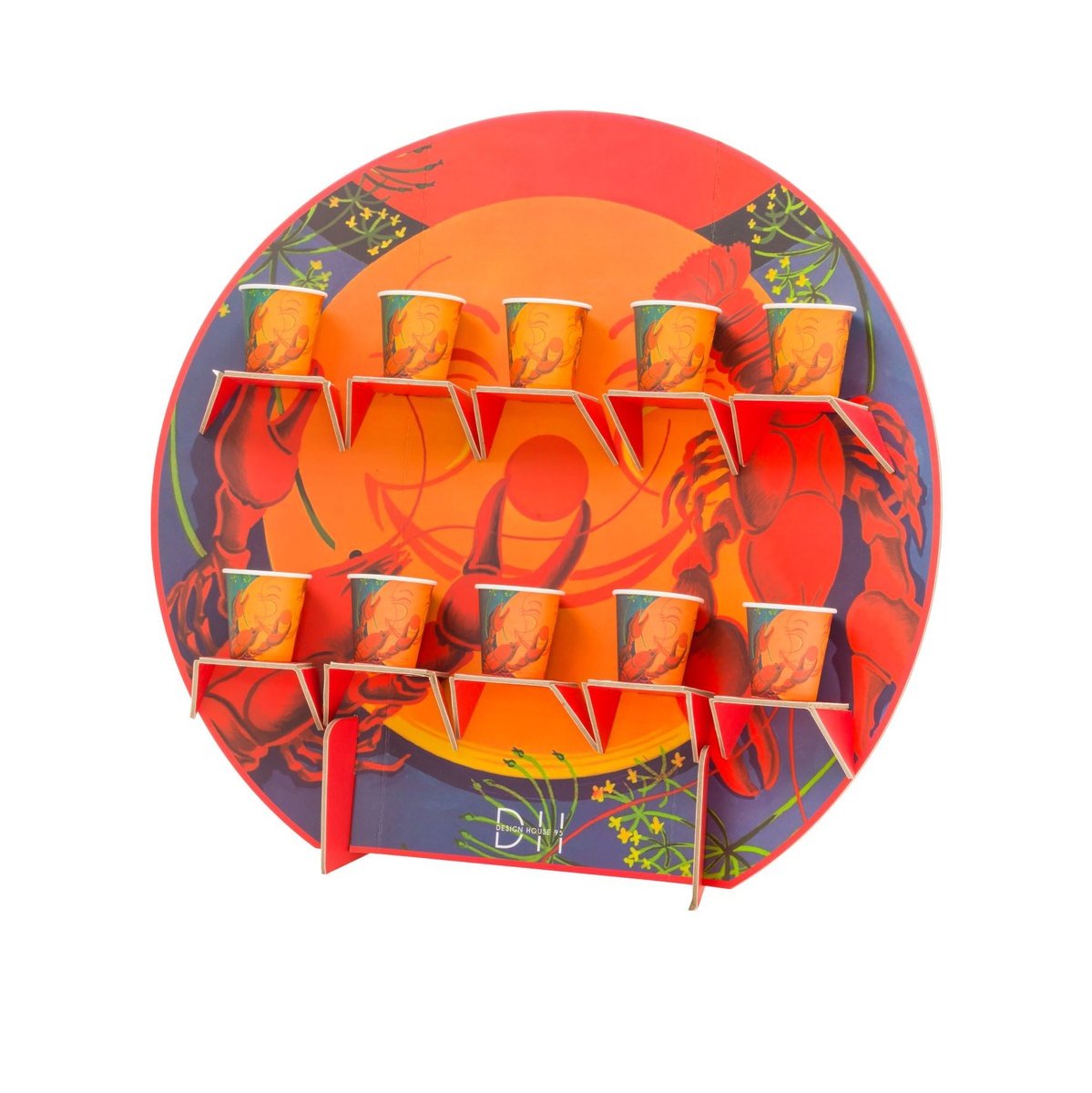 Drinkställ kräftdesign - Grossist Engångsartiklar - Grossist Fest - Grossist Party - Engångsartiklar, Student, Jul, Nyår, Fest, Kalas