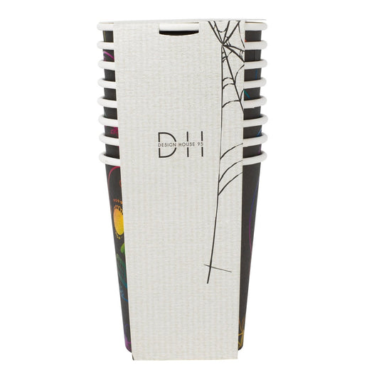 Pappersmuggar 250ml, 8st, Halloween Muggar - Grossist - Designhouse95 - Engångsartiklar, Student, Jul, Nyår, Fest, Kalas