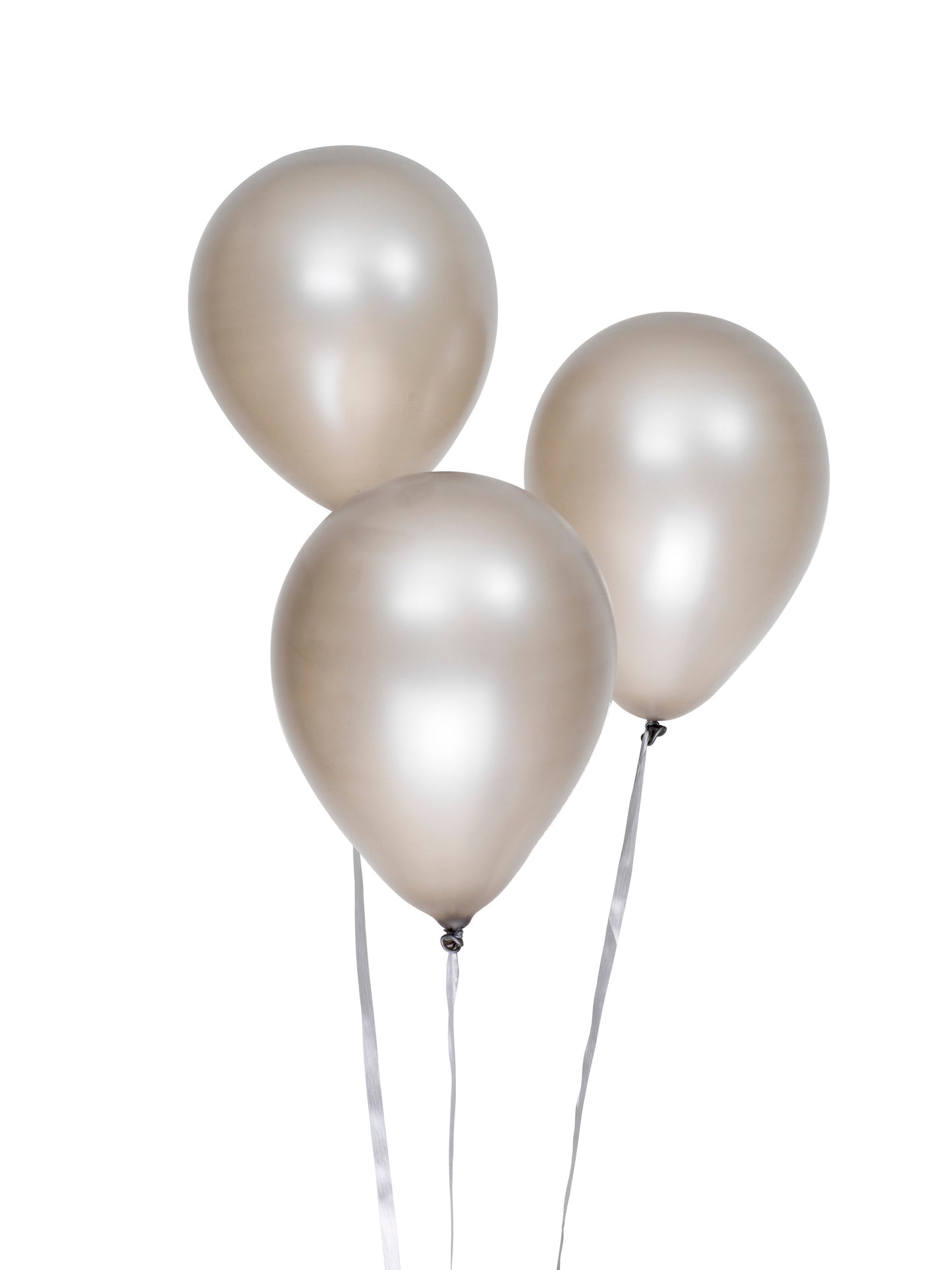 Metallicballonger 30cm, 6st, silver. DesignHouse95 - Ballonggrossist - Designhouse95 - Grossist Ballonger - Snabba Leveranser - Engångsartiklar, Student, Jul, Nyår, Fest, Kalas