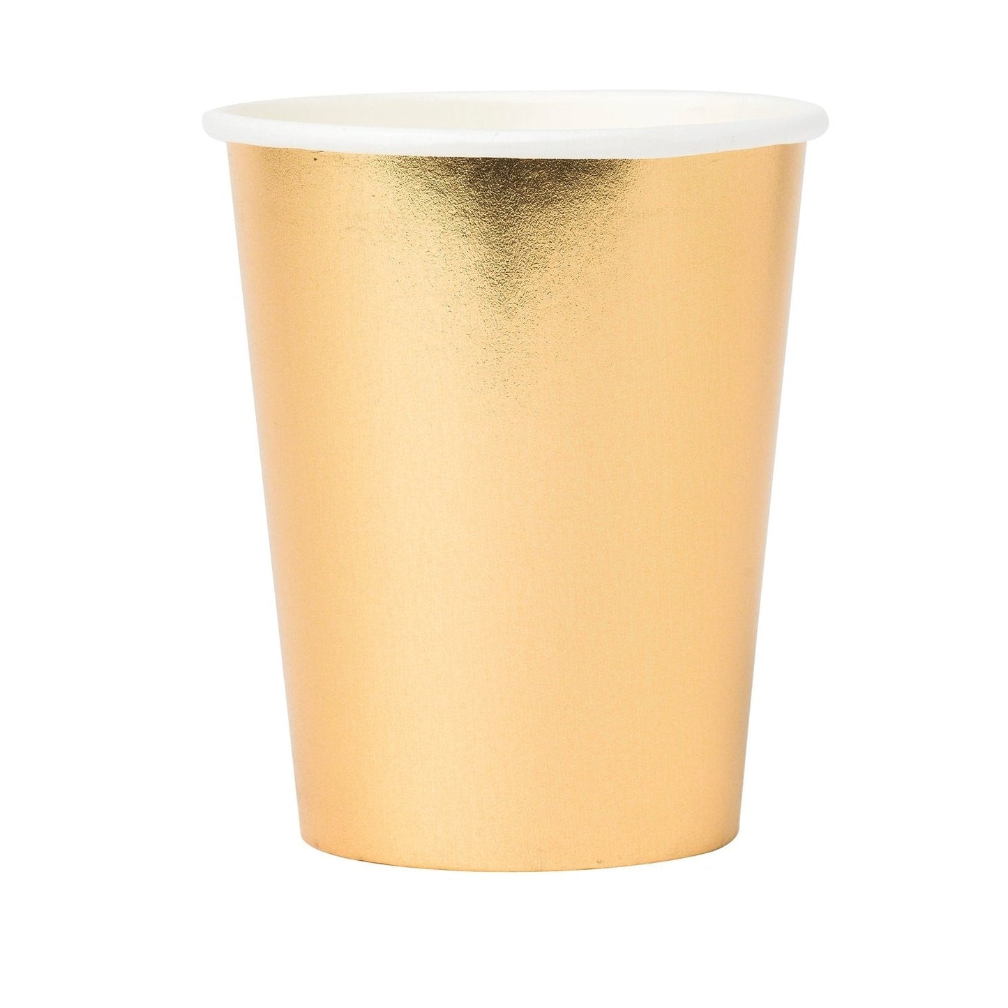 Pappersmuggar 250ml, 8st, Guld Muggar - Grossist - Designhouse95 - Engångsartiklar, Student, Jul, Nyår, Fest, Kalas