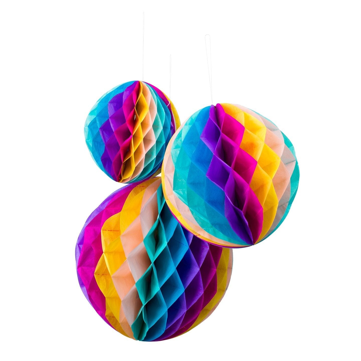 Honeycombballs,3pcs
1x 15cm
1x 20cm
1x 25cm
gradient color changed from right to left. - Engångsartiklar, Student, Jul, Nyår, Fest, Kalas