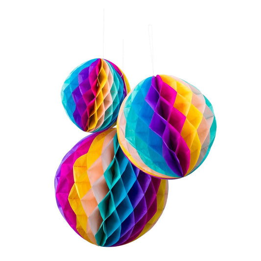 Honeycombballs,3pcs
1x 15cm
1x 20cm
1x 25cm
gradient color changed from right to left. - Engångsartiklar, Student, Jul, Nyår, Fest, Kalas