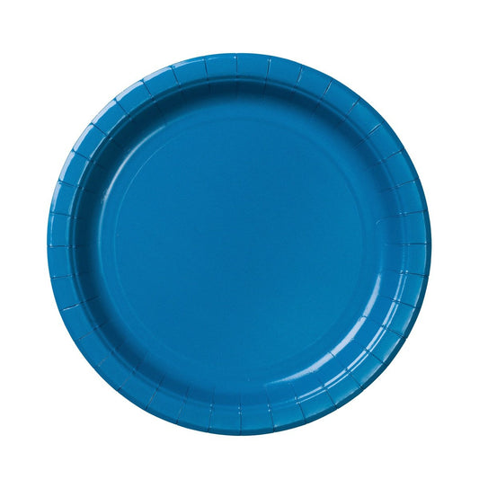 Papperstallrik, 8st, Mellanblå Tallrikar - Grossist - Designhouse95 - Engångsartiklar, Student, Jul, Nyår, Fest, Kalas