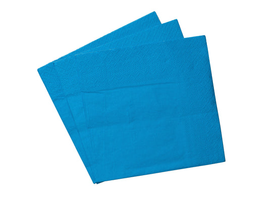 Servett, 20st, 3-lager, mellanblå Servetter - Grossist - Designhouse95 - Engångsartiklar, Student, Jul, Nyår, Fest, Kalas