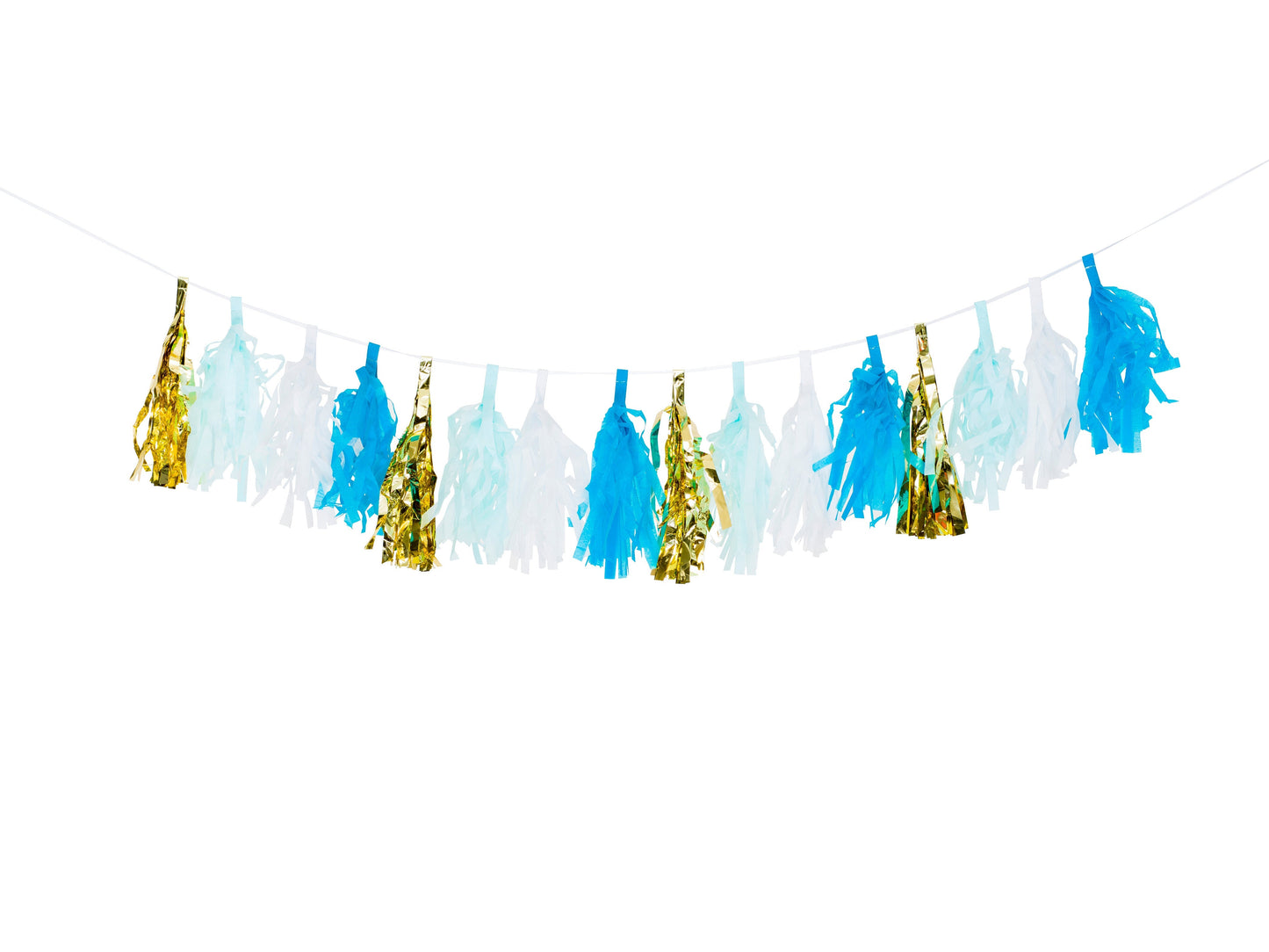 16pcs tassels+1pc ribbon per set
Ribbon:2m, white
Size:21x5cm,8 layers
Material:Tissue paper+Gold PET - Engångsartiklar, Student, Jul, Nyår, Fest, Kalas