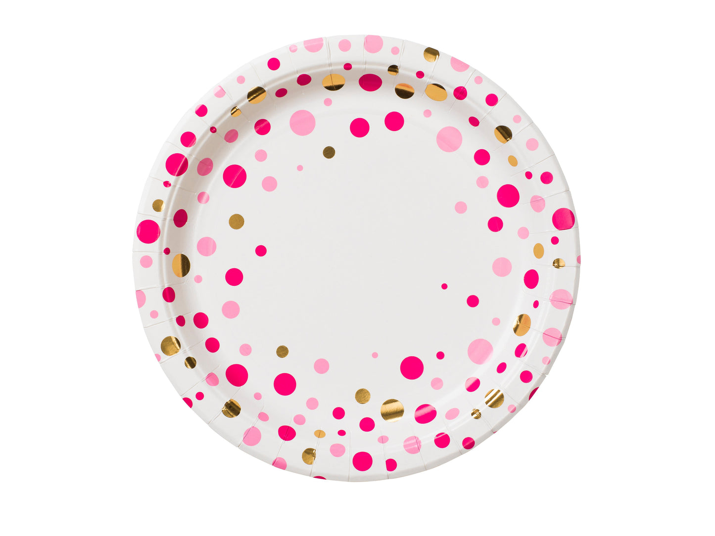 Papperstallrik, 8st, Rosa prickar Tallrikar - Grossist - Designhouse95 - Engångsartiklar, Student, Jul, Nyår, Fest, Kalas