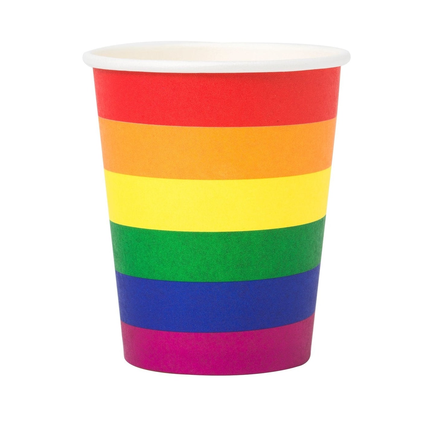 Pappersmuggar 250ml, 8st, Pride Muggar - Grossist - Designhouse95 - Engångsartiklar, Student, Jul, Nyår, Fest, Kalas