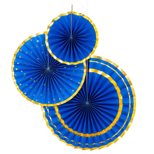 Paperfan, 3st, Nyår - Grossist Nyårsdukning - - Designhouse95 - Grossist Nyårsprodukter - Grossist Nyårsartiklar - Engångsartiklar, Student, Jul, Nyår, Fest, Kalas