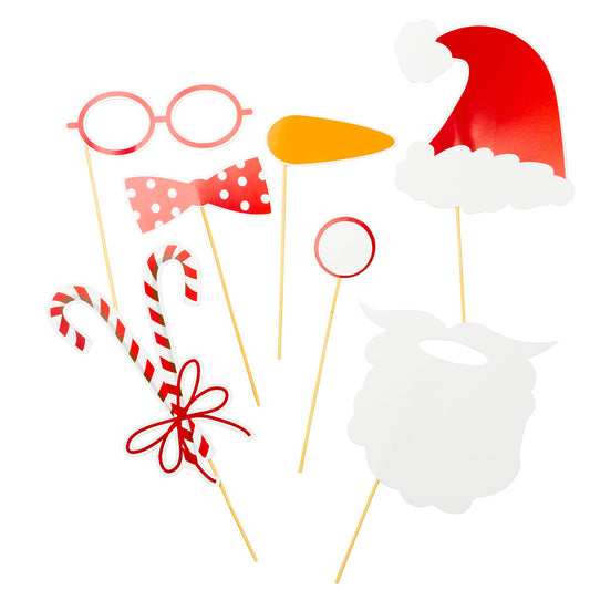 JULGROSSIST - Fotoprops, 7st, Jul - Julprodukter Grossist - Juldekorationer Grossist - Juldukning Grossist - Julafton Grossist - Jultema Grossist - Engångsartiklar, Student, Jul, Nyår, Fest, Kalas - Julgrossist