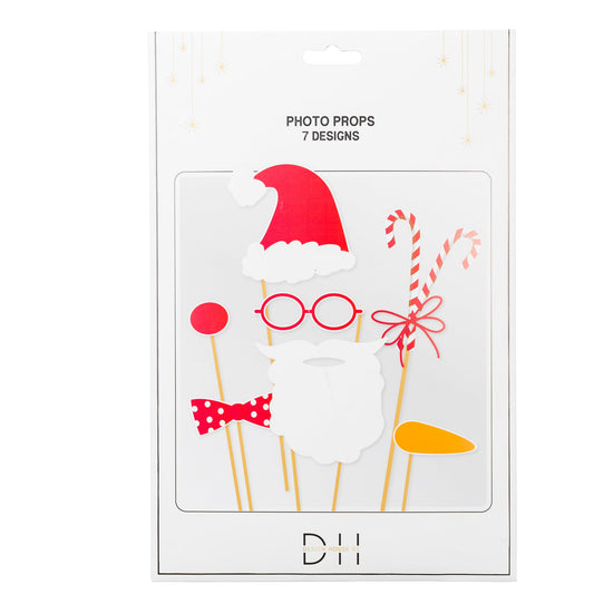 JULGROSSIST - Fotoprops, 7st, Jul - Julprodukter Grossist - Juldekorationer Grossist - Juldukning Grossist - Julafton Grossist - Jultema Grossist - Engångsartiklar, Student, Jul, Nyår, Fest, Kalas - Julgrossist