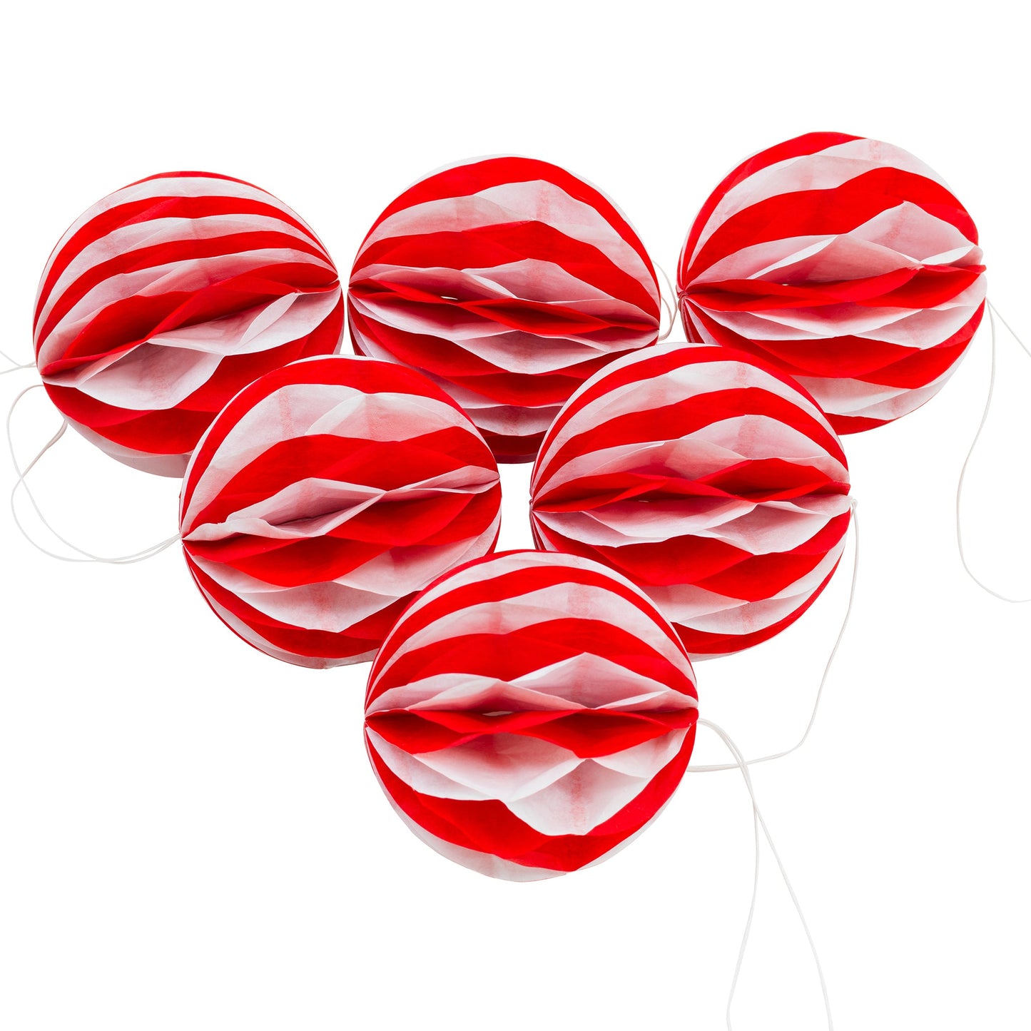 JULGROSSIST - Honeycomb, 6st, Jul - Julprodukter Grossist - Juldekorationer Grossist - Juldukning Grossist - Julafton Grossist - Jultema Grossist - Engångsartiklar, Student, Jul, Nyår, Fest, Kalas - Julgrossist