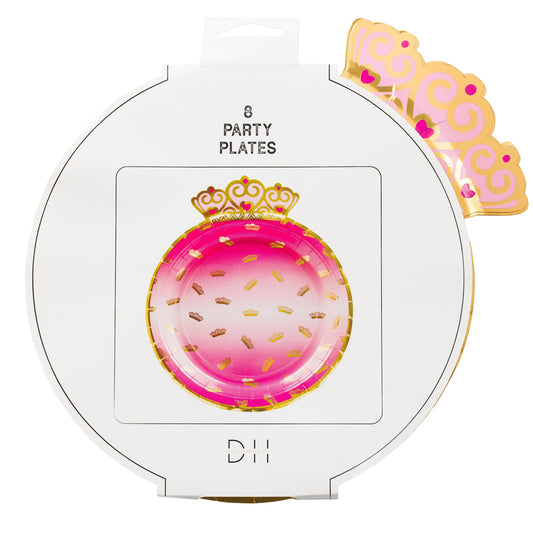 Papperstallrik, 8st, Krona Tallrikar - Grossist - Designhouse95 - Engångsartiklar, Student, Jul, Nyår, Fest, Kalas