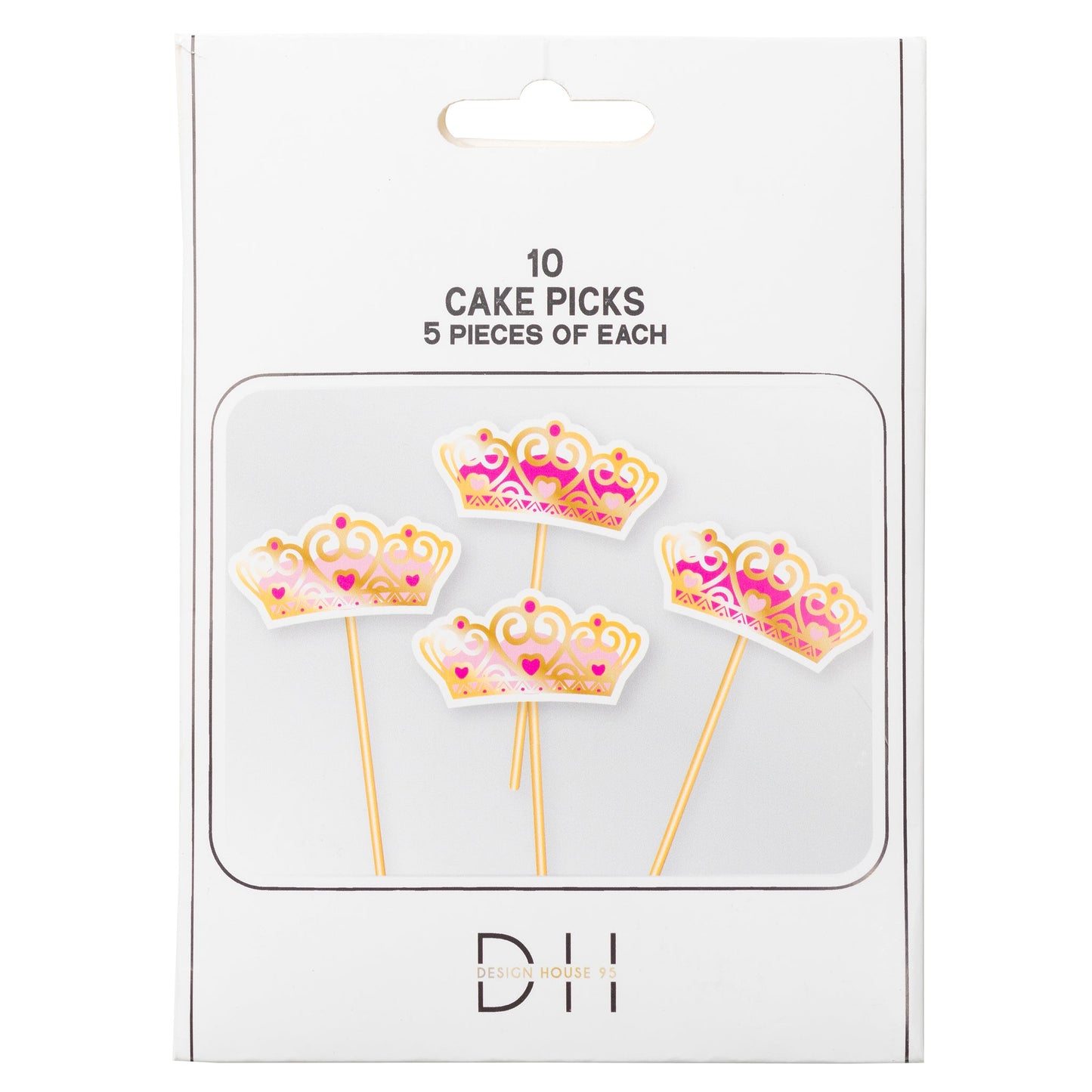 Cake toppers, 10st, Krona Tårtpynt - Grossist Engångsartiklar - Grossist Fest - Grossist Party - Engångsartiklar, Student, Jul, Nyår, Fest, Kalas