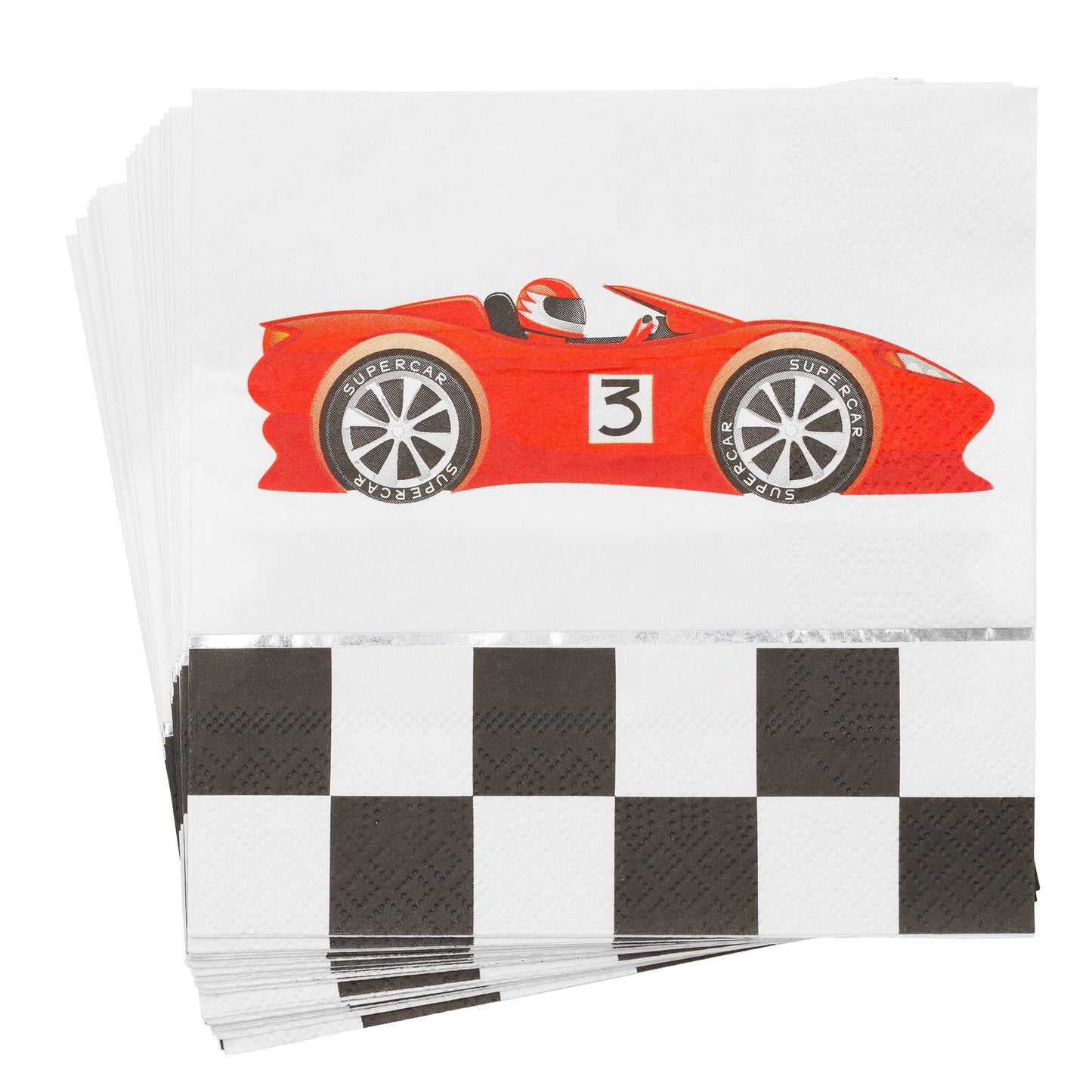 Servett, 16st, 3-lager, Racing DesignHouse95 - Barnkalas Grossist - Festdukning Grossist - Engångsartiklar, Student, Jul, Nyår, Fest, Kalas