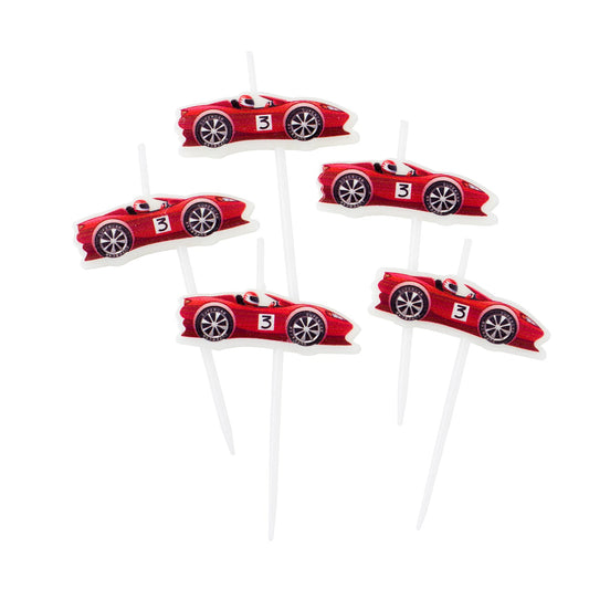 Tårtljus, 5st, Racing DesignHouse95 - Barnkalas Grossist - Festdukning Grossist - Engångsartiklar, Student, Jul, Nyår, Fest, Kalas