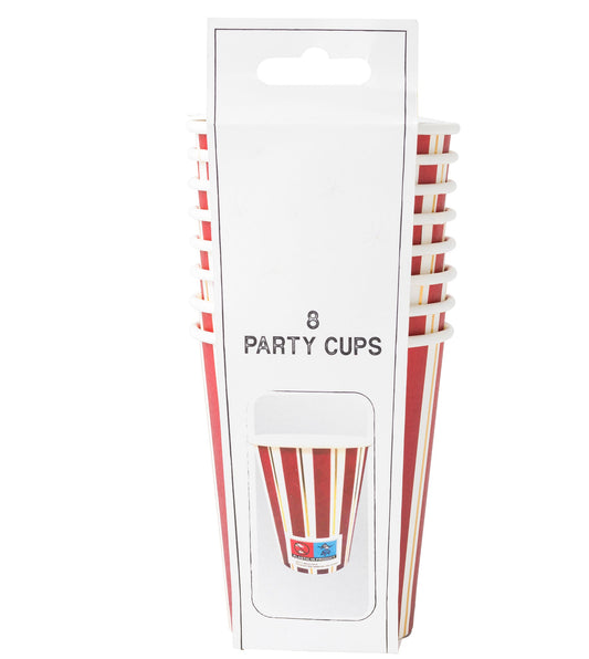 JULGROSSIST - Pappersmugg 250m, 8st, Jul - Julprodukter Grossist - Juldekorationer Grossist - Juldukning Grossist - Julafton Grossist - Jultema Grossist - Engångsartiklar, Student, Jul, Nyår, Fest, Kalas - Julgrossist