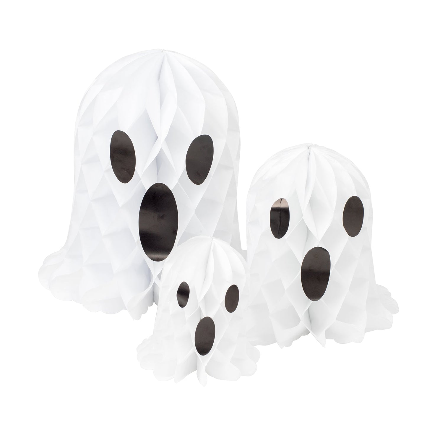 Honeycomb Spöken, 3st, Halloween Honeycombs - Grossist Engångsartiklar - Grossist Fest - Grossist Party - Engångsartiklar, Student, Jul, Nyår, Fest, Kalas