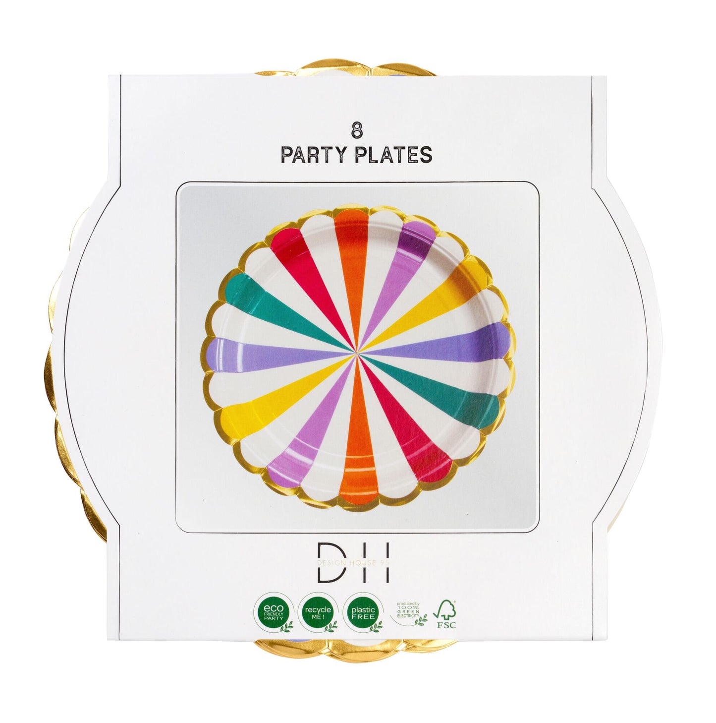 Paper plate, 8 pcs, Carousel