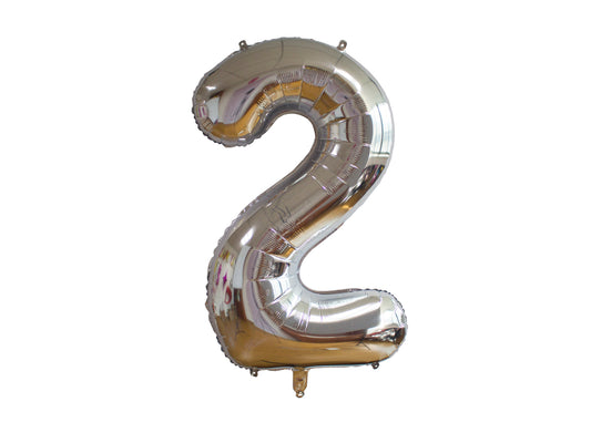202661 Folieballong, 2, 86cm, Silver