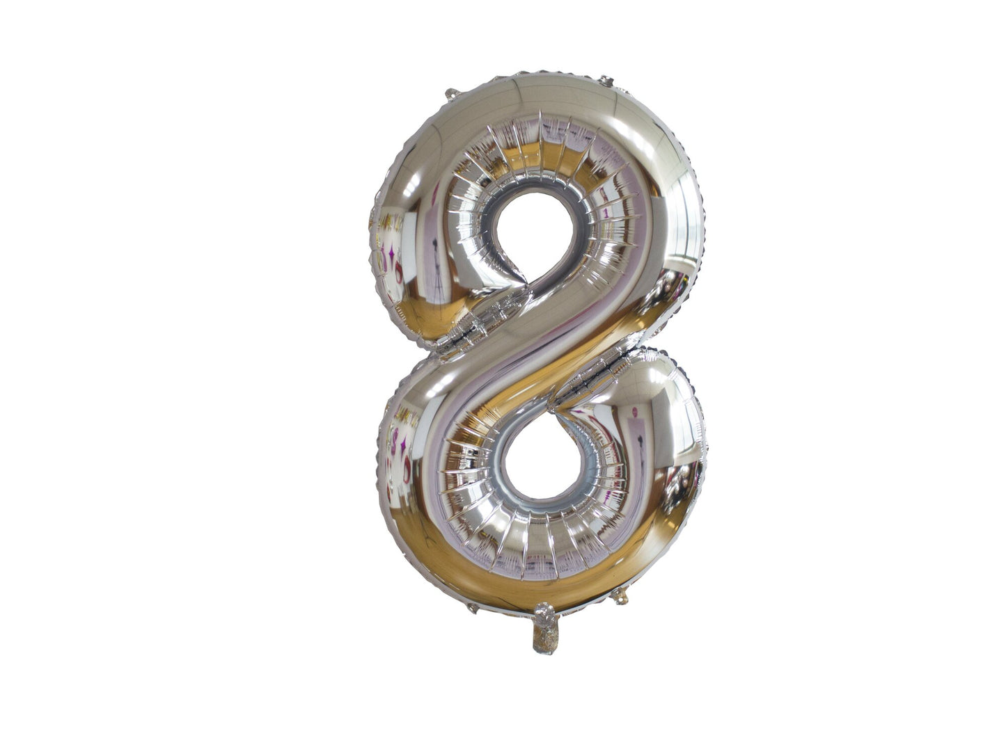 Foil balloon, 8, 86cm, Silver