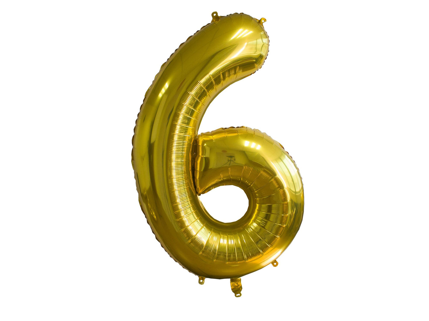 Foil balloon, 6, 86cm, Gold