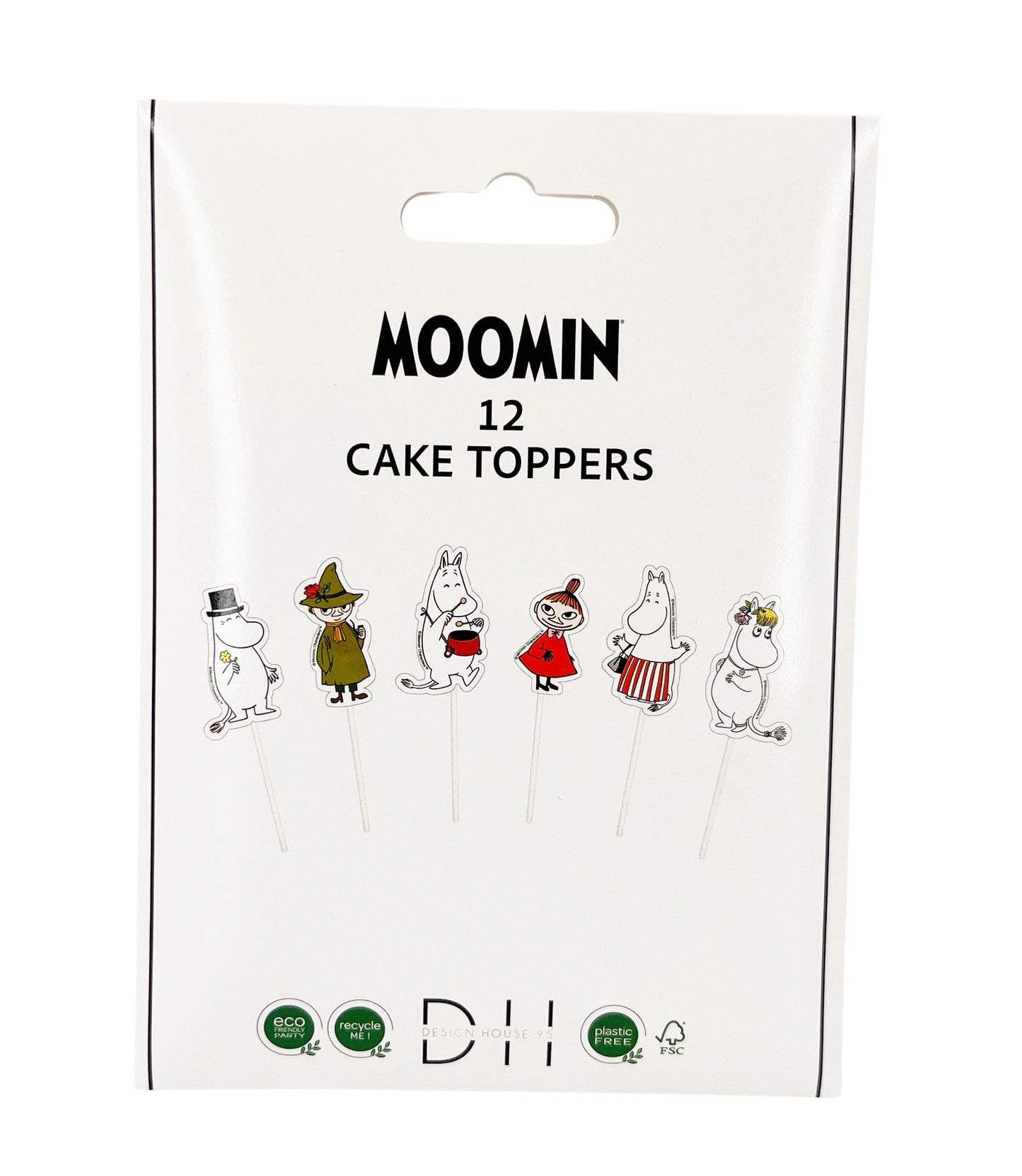 Cake toppers, 12st, Mumin