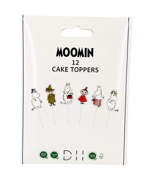 Cake toppers, 12st, Mumin