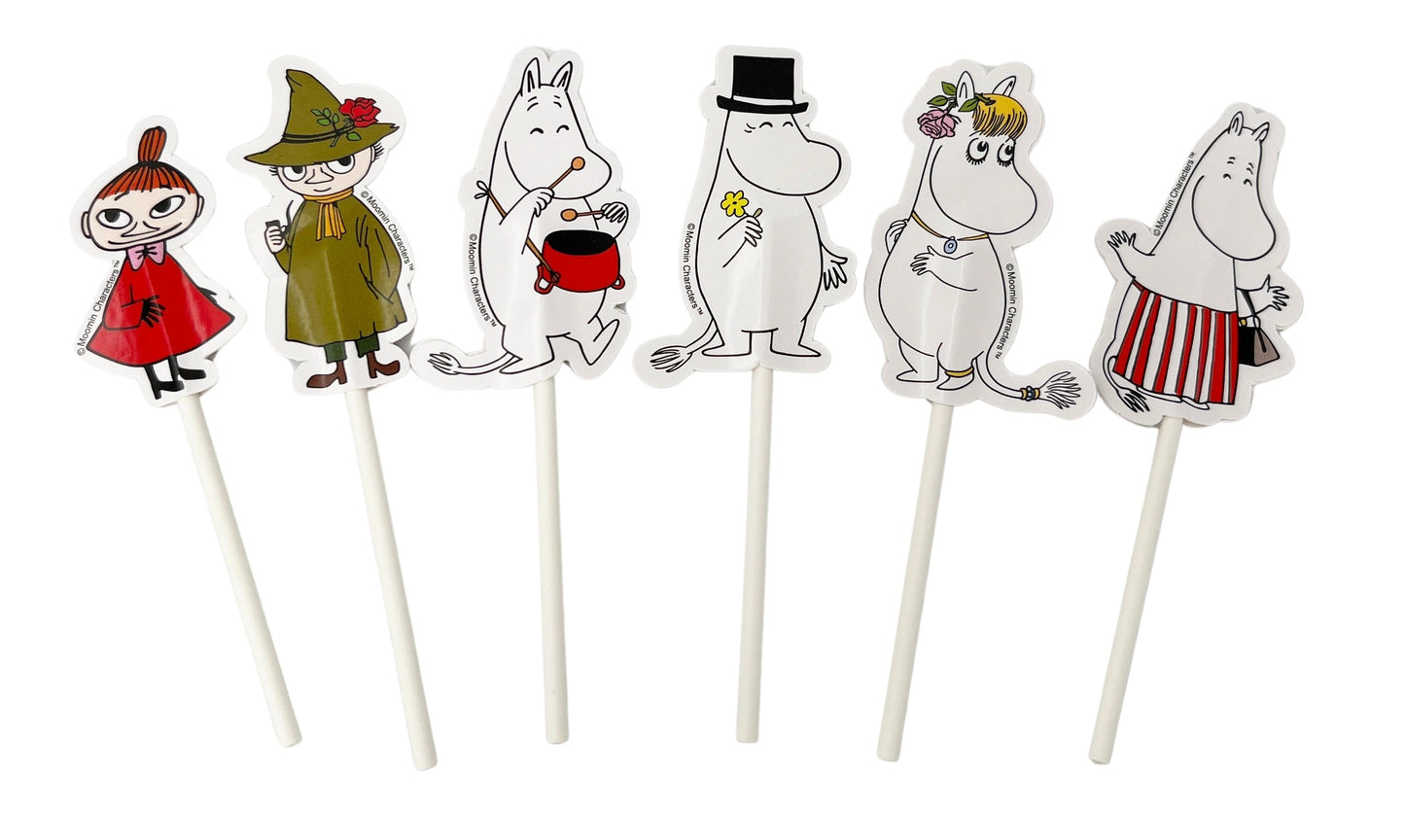 Cake toppers, 12st, Mumin